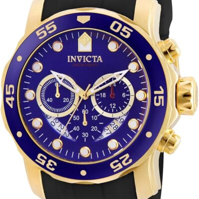 Invicta Men’s 6983 Pro Diver Collection Chronograph Blue Dial Black Polyurethane Watch