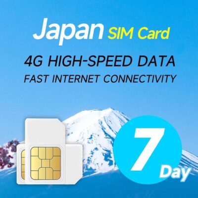 Japan Data ONLY SIM Card 7 Days | Unlimited Internet Data Prepaid SIM Card for iPhone and Android,High Speed Japan Data SIM Card for for Travelling/Business