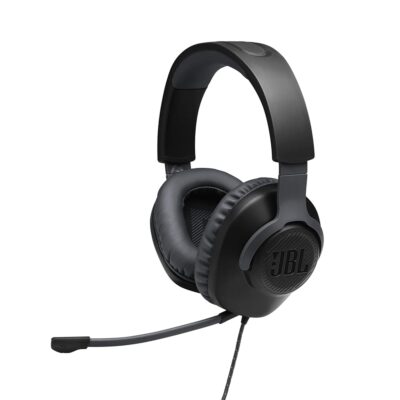 JBL Quantum 100 – Wired Over-Ear Gaming Headphones – Black, Large