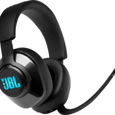 JBL Quantum 400 – Wired Over-Ear Gaming Headphones with USB and Game-Chat Balance Dial – Black, Large