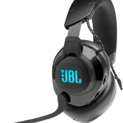 JBL Quantum 610 Wireless 2.4GHz Headset: 40h Battery, 50mm Drivers, PC Gaming and Console Compatible, Black, Medium