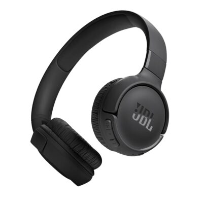 JBL Tune 520BT – Wireless On-Ear Headphones, Up to 57H Battery Life and Speed Charge, Lightweight, Comfortable and Foldable Design, Hands-Free Calls with Voice Aware (Black)