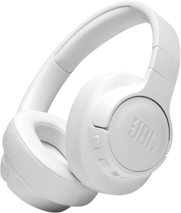 JBL Tune 760NC - Lightweight, Foldable Over-Ear Wireless Headphones with Active Noise Cancellation - White (Renewed)