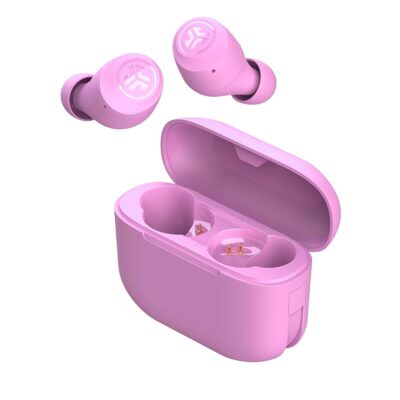 JLab Go Air Pop True Wireless Bluetooth Earbuds & Charging Case, Pink, Dual Connect, IPX4 Sweat Resistance, Bluetooth 5 Connection, 3 EQ Sound Settings Signature, Balanced, Bass…