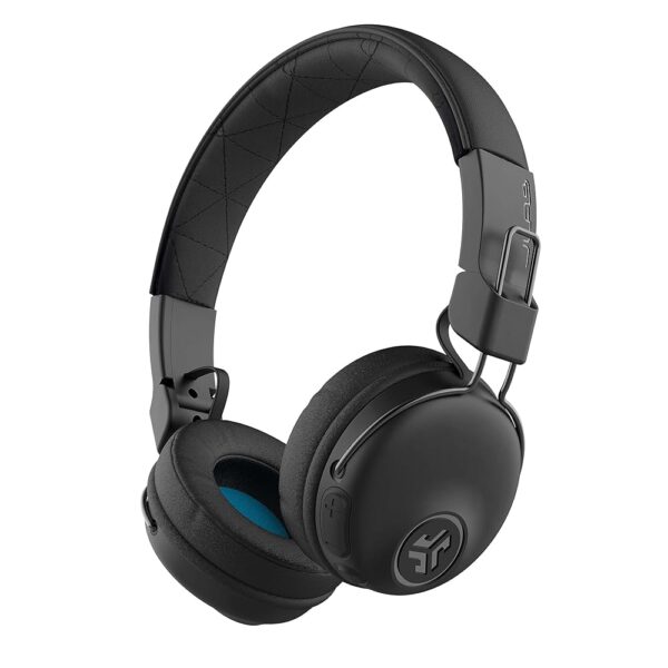 JLab Studio Wireless On-Ear Headphones, Black, 30+ Hour Bluetooth 5 Playtime, EQ3 Sound, Ultra-Plush Faux Leather & Cloud Foam Cushions, Track and Volume Controls