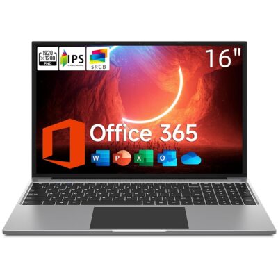 jumper Laptop, 16 Inch FHD IPS 1200p Screen, 5305U Processor, Office 365 1-Year Subscription, 4GB RAM 128GB Storage, Windows 11 Computer with Stereo Speakers, HDMI, 1TB SSD Slot…