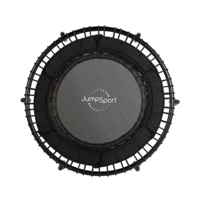 JumpSport 250 in-Home Cardio Fitness Rebounder, 39-inch | Mini Trampoline with Arched-Legged & Videos Included | Safe, Sturdy and Low-Impact | DVD and Free 60-Day Streaming