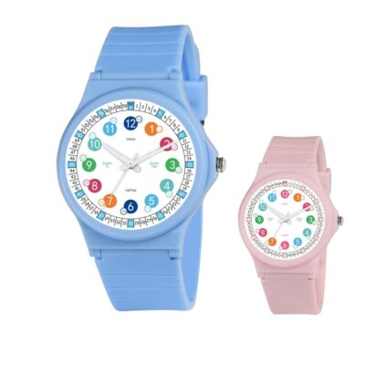 Kids Analog Watch，Waterproof Watch for Kids Boys Girls Ages 5-18，Soft Band Learning Time Teacher Easy to Read Analog Sport Outdoor Children Watches, Luminous Watch,Kids…