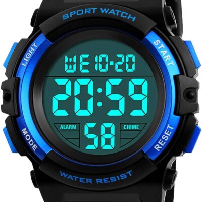 Kids Digital Watch, Boys Sports Waterproof Led Watches with Alarm Wrist Watches for Boy Girls Children