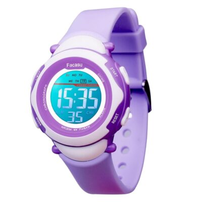 Kids Digital Watch for Girls Boys,Children’s Waterproof Colorful Light UP Outdoor Sport Watch with Stopwatch Alarm-Kids Watch for Girls Boys