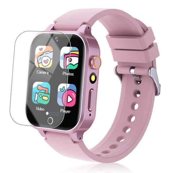 Kids Smart Watch for Girls with 26 Games, HD Touchscreen Camera Music Player Flashlight Pedometer Audiobook, Birthday Gifts Toy for Girls Age 6-12 Kids Watch with Screen Protector