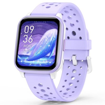 Kids Smart Watch Girls Boys, Smart Girls Watch for Kids Smart Watch Gifts for 4-16 Years Old with Sleep Mode Multiple Sports Modes Pedometer Birthday Gift for Boys Girls (Purple)