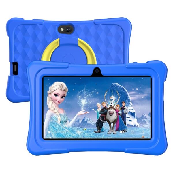 Kids Tablet, 7 inch Android Tablet for Kids, 6GB RAM 32GB ROM Quad-Core Toddler Tablet with Shockproof Case, Bluetooth, WiFi, Parental Control, 2MP+2MP Dual Camera, GPS, Games...