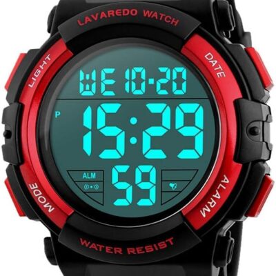 Kids Watch,Boys Watch for 3-15 Year Old Boys,Digital Sport Outdoor Multifunctional Chronograph LED 50 M Waterproof Alarm Calendar Analog Watch for Children with Silicone…