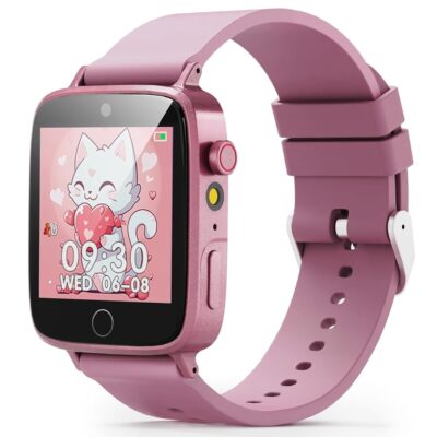 Kids Watches for Girls Toys Age 4-12, ZUODUN Smart Watch for Kids with Camera, 26 Puzzle Games, Alarm Clock, Pedometer, Audiobook, Learn Card, Kids Smart Watch Birthday Gift for…