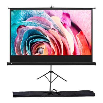 KODAK 100” Projection Screen | Portable Lightweight White 16:9 Projector Screen, Adjustable Tripod Stand & Storage Carry Bag | Adjustable Height & Easy Assembly for Home,…