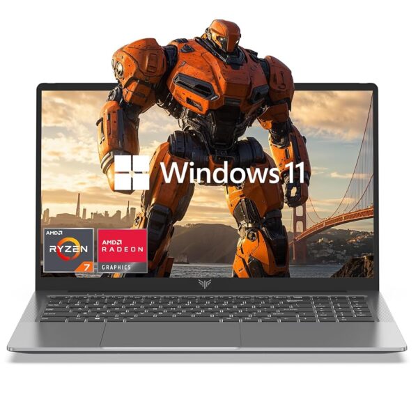 Laptop Computer AMD Ryzen 7 5700U Gaming Laptop 16GB DDR4 512GB M.2 2280 NVMe SSD Windows Laptop Office Laptops Home Laptops Windows11 16.1-inch IPS FHD WIFI6 BT5.2 HDMI Type-C...