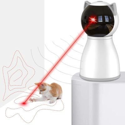 Laser Cat Toys for Indoor Cats,The 4th Generation Real Random Trajectory Motion Activated Rechargeable Automatic Cat Laser Toy,Interactive Cat Toys for Bored Indoor Adult…