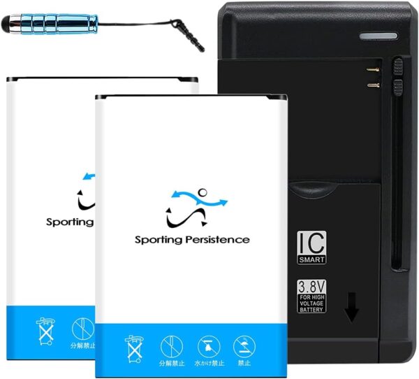 Lasting Capacity Replaceable Boosting 2X 3900mAh Battery Universal Dock Charger with USB Output Port Screen Touch Pen Compatible with LG Grace L59BL Straight Talk/TracFone/Net10