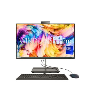 Lenovo Newest ThinkCentre 23.8″ FHD IPS All-in-One Desktop, Intel Core i3-1215U, Wired Keyboard & Mouse, DVD-RW, RJ-45, HDMI, Wi-Fi 6, Webcam, Windows 11 Pro, Black (16GB RAM |…