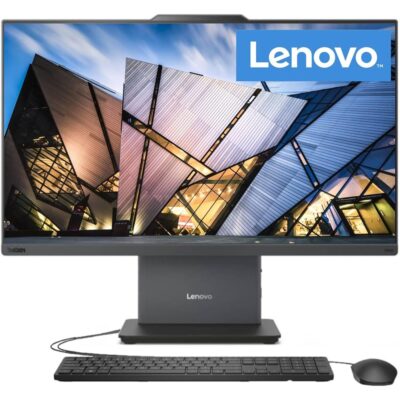 Lenovo ThinkCentre AIO 24″ FHD IPS All-in-One Computer, 13th Gen Intel Processor up to 4.4 GHz, 16GB DDR5 RAM, 512GB PCIe SSD, Wi-Fi 6, USB-C, HDMI in&Out, KB&Mouse, Windows 11 Pro