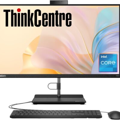 Lenovo ThinkCentre All-in-One Business Computer, 23.8″ FHD Display, 12th Gen Intel 6-Core Processor, 16GB RAM, 512GB PCIe SSD, Wi-Fi, HDMI, Webcam, DVD-RW, Windows 11 Pro