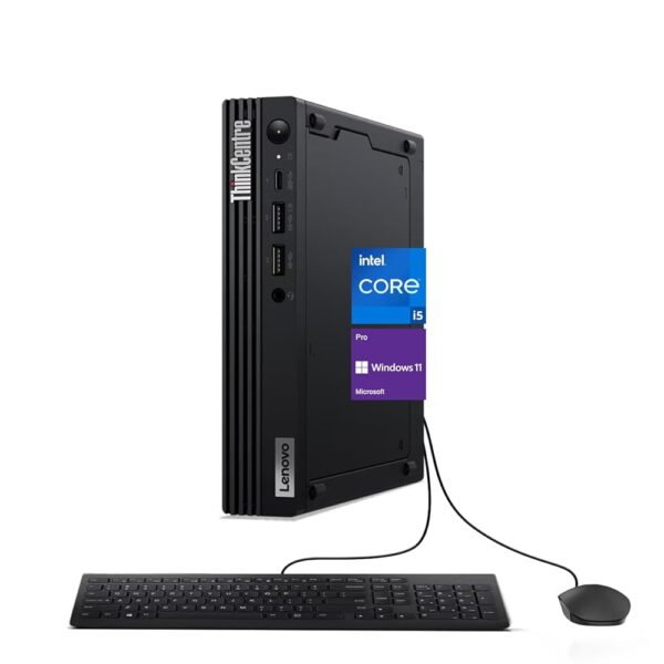 Lenovo ThinkCentre M70q Gen 4 Business Mini Desktop, 13th Gen Intel Core i5-13400T, 32GB RAM, 1TB PCIe SSD, Support 2-Monitor 4K, HDMI, DP, USB A&C, RJ-45, Wired KB & Mouse,...