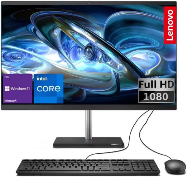 Lenovo V50a AIO | 23.8" FHD Business All-in-One Desktop Computer | Intel Core i3-10100T (Beat i5-8300H) | Windows 11 Pro | WiFi | Bluetooth 5.0 | DVDRW (16GB RAM | 256GB SSD +...