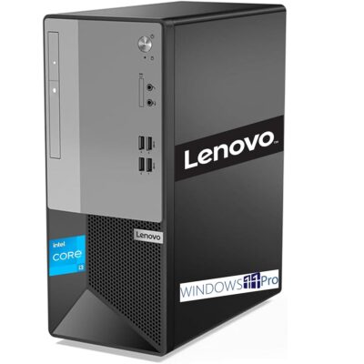 Lenovo V50t Business Tower Desktop, Intel 4-Core Processor(Up to 4.3Ghz), 4K 3-Monitor Support, DisplayPort, HDMI, VGA, DVD-RW, Wi-Fi, Bluetooth, Windows 11 Pro (16GB RAM |1TB…