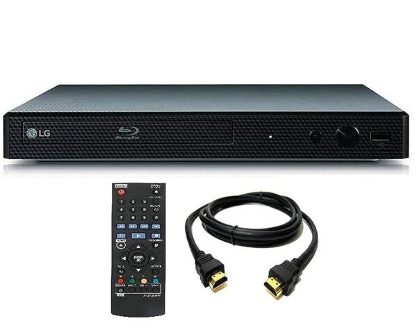 LG BPM25 Blu-ray Disc Player with Wired Streaming Services, 6FT HDMI Cable Included (Renewed)