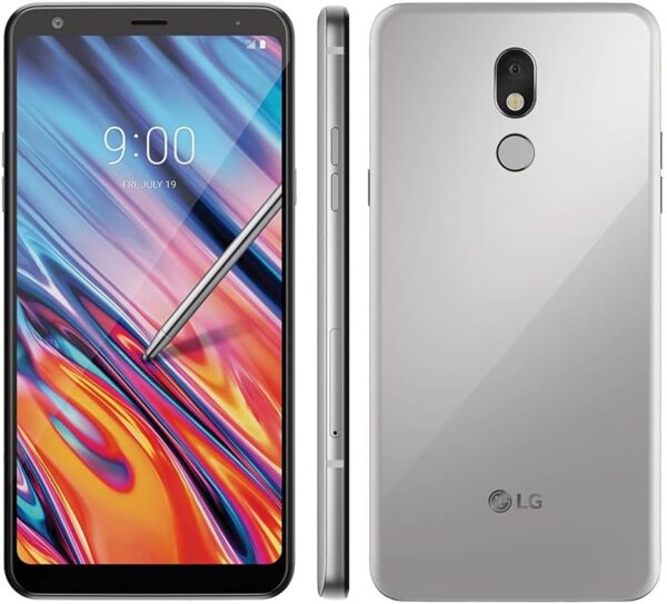 LG Stylo 5 (32GB, 3GB RAM) 6.2" FHD+, Snapdragon 450, 4G LTE GSM T-Mobile Unlocked (AT&T, Metro, Straight Talk) US Warranty LM-Q720T (Silvery White)