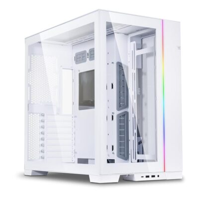 Lian Li LI PC-O11 Dynamic EVO Snow White ATX Full Tower Gaming Computer Case – O11DEW