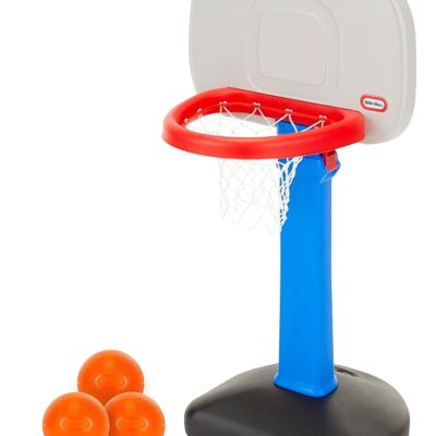 Little Tikes Easy Score Basketball Set, Blue, 3 Balls – Amazon Exclusive, 23.75 x 22 x 61 inches