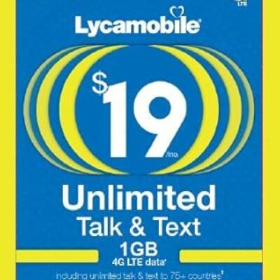 Lycamobile $19 Plan 1st Month Included SIM Card is Triple Cut Unlimited NATL Talk & Text to US Plus 75+ Countries 1GB of 4G LTE