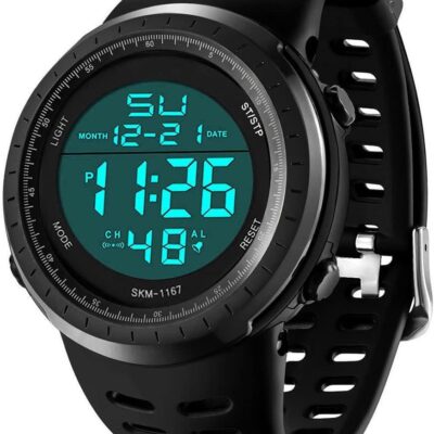 LYMFHCH Men’s Digital Watch, Sports Waterproof Military Watches for Men LED Casual Stopwatch Alarm Tactical Army Watch