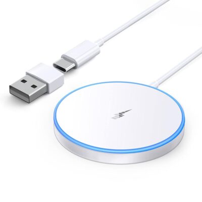 Magnetic Wireless Charger 15w Apple Mag-Safe Charger for iPhone 16 Pro Max/16 Pro/16/16 Plus/15/14/13/12 Series AirPods 3/2/Pro/Pro 2 LED Magnet Charging Pad Mag Safe Charger…