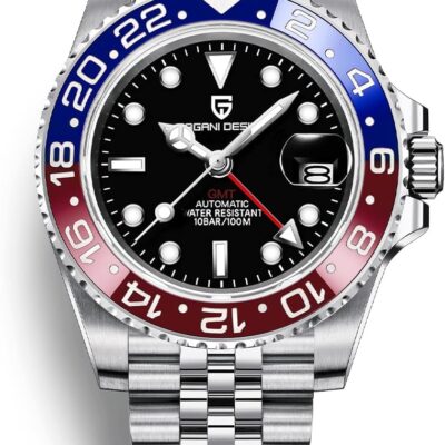 Men Watch Pagani Design GMT Watches for Men Automatic 40MM Date 100M Waterproof Stainless Steel Sapphire Glass Mechanical Wristwatches PD-1662