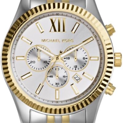 Michael Kors Lexington Men’s Watch, Stainless Steel Bracelet Watch for Men