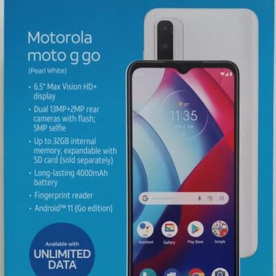 Motorola AT&T XT2163-7 Moto G Go 4G 32GB 6.5″ Prepaid Smartphone Phone – Carrier Locked to AT&T