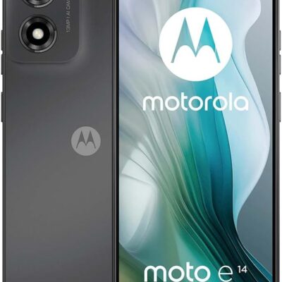 Motorola Moto E14 XT2421-12 Dual Sim | 2GB Ram + 64GB Storage | GSM Factory Unlocked | International Model – (Gray)