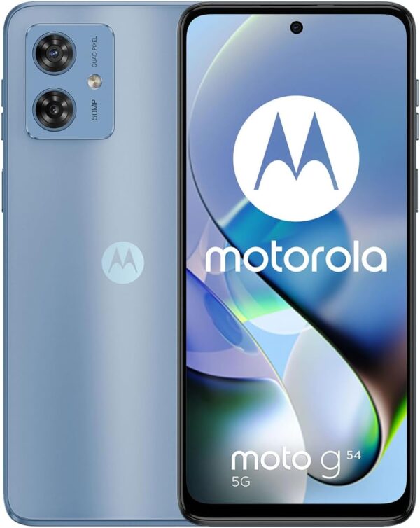 Motorola Moto G54 5G Dual SIM | 8+256GB ROM | GSM Unlocked Smartphone | 6.5" 120Hz IPS LCD Display | Android 13 | 50MP Camera | Li-Po 6000 mAh Battery | International Model -...