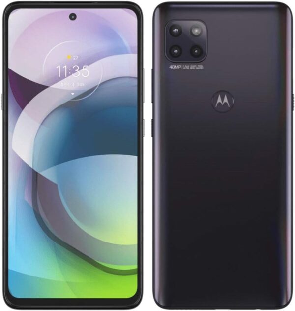 Motorola One 5G UW Ace (64GB, 4GB) 6.7"", Snapdragon 750G, 5000mAh Battery (US 5G Model Fully Unlocked for Verizon, T-Mobile, AT&T, Global 4G LTE) XT2113VS (w/Fast Car Charger,...