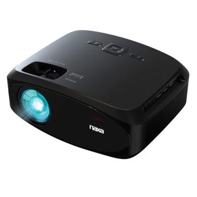 Naxa Electronics NVP-3003C 210-inch Home Theater LCD Projector Combo with Remote and Case, HDMI x 2, USB 2.0, MicroSD Support, AV in, 3.5mm Headphone, Black (NVP-3003C)