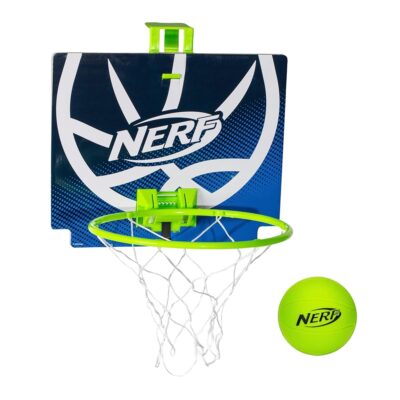 Nerf Mini Over The Door Basketball Hoop – Nerfoop Indoor Basketball Hoop for Kids – Toy Door Basketball Hoop + Mini Foam Basketball Game Set – Perfect for Bedroom Indoor…