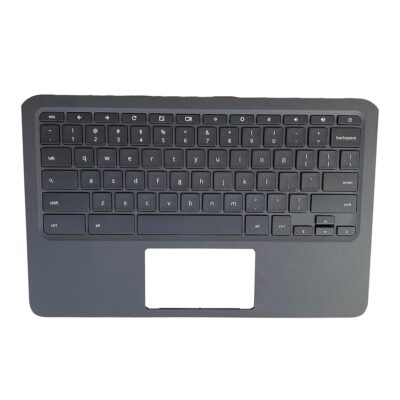 New Genuine Replacement for HP CHROMEBOOK 11A-NB0013DX 11A-NB0047NR NB Laptop Upper Case Palmrest Keyboard Assembly Part L99855-001,Black,11.6 inch