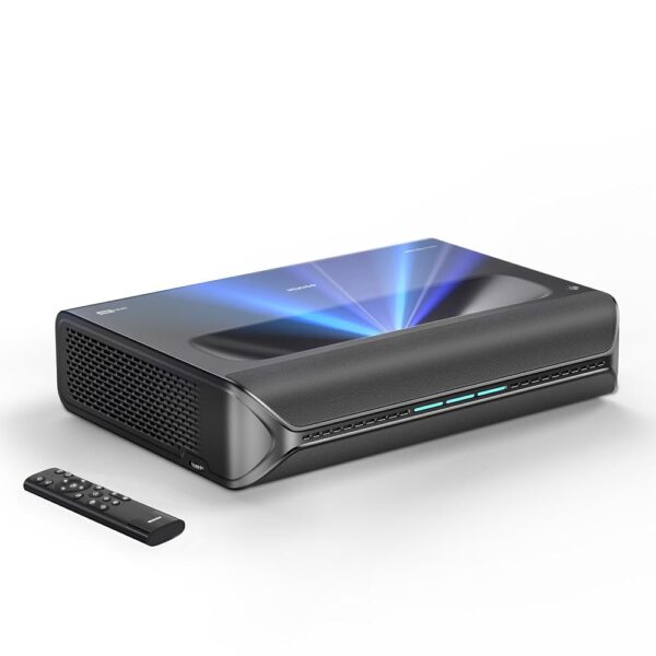 NexiGo Aurora Lite, 4K UHD Ultra Short Throw Tri-Color Laser Projector, 1900 Lumens, Dynamic Laser Dimming, Dolby Vision & Atmos, HDR10+, 3D, 150", 60W Speakers, UST Laser TV...