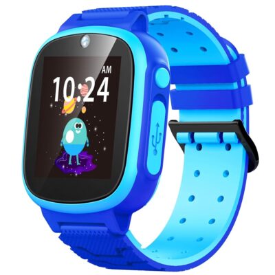 Nikuku Kids Watch Gift for Boys Ages 8-10 Smart Watches HD Touch Screen with 20 Puzzle Games Camera Video Music Alarm Calculator, Birthday Toys for 4 5 6 7 8 9 10 Year Old(Blue)