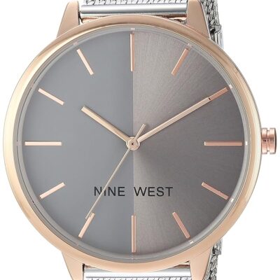 Nine West Women’s Mesh Bracelet Watch