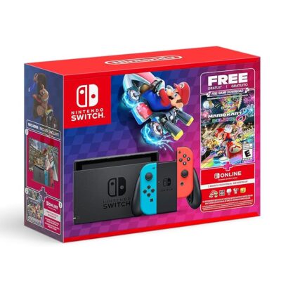 Nintendo Switch™ Mario Kart™ 8 Deluxe Bundle (Full Game Download + 3 Mo. Nintendo Switch Online Membership Included)