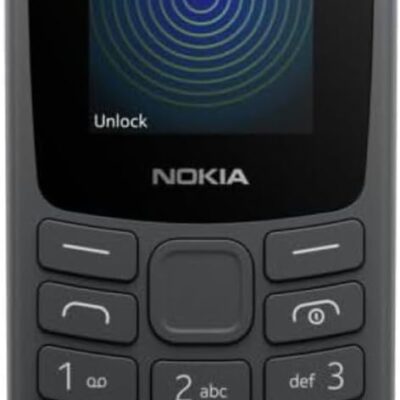 Nokia 105 4G | Dual SIM | GSM Unlocked Mobile Phone | Volte | Charcoal | International Version | Not AT&T/Cricket/Verizon Compatible